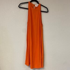 ba&sh Sleeveless Keyhole Back Maxi Dress Orange Size Medium